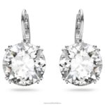 visiace náušnice tisícročia okrúhly výbrus, biely, rhodiovaný B8ZNT796 Swarovski šperky - Image 3