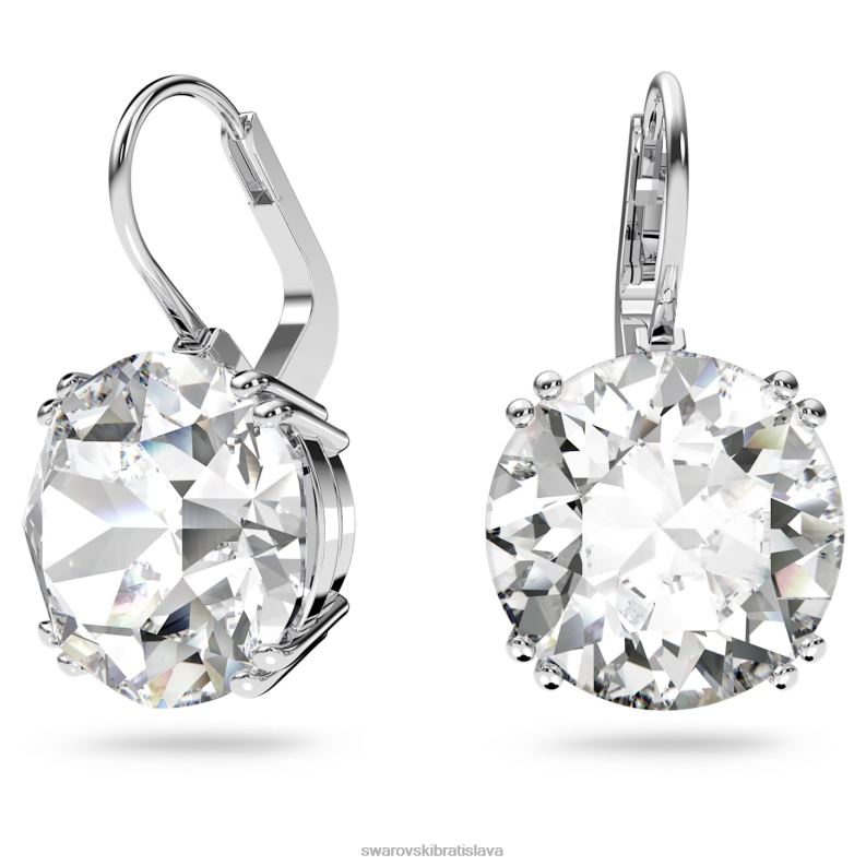 visiace_nausnice_tisicrocia_okruhly_vybrus_biely_rhodiovany_b8znt796_swarovski_sperky.jpg visiace náušnice tisícročia okrúhly výbrus, biely, rhodiovaný B8ZNT796 Swarovski šperky - Image 1