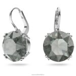 visiace náušnice tisícročia okrúhly výbrus, čierny, rhodiovaný B8ZNT770 Swarovski šperky - Image 3