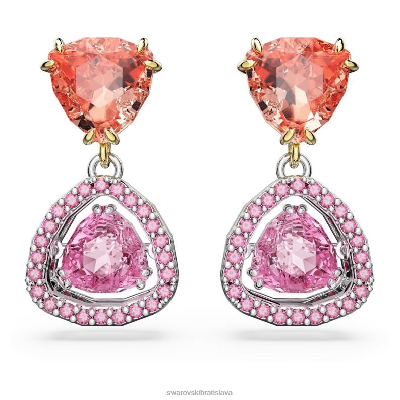 visiace náušnice tisícročia triliantový strih, viacfarebný, povrchová úprava zmiešaný kov B8ZNT840 Swarovski šperky - Image 1