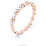 vittore prsteň markýzový strih, biela, pozlátená ružovým zlatom B8ZNT1008 Swarovski šperky - Image 3