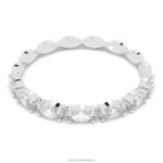 vittore prsteň markýzový strih, biela, rhodiovaná B8ZNT1004 Swarovski šperky