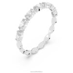 vittore prsteň markýzový strih, biela, rhodiovaná B8ZNT1004 Swarovski šperky - Image 4