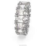 vittore prsteň obdĺžnikový rez, biela, rhodiovaná B8ZNT998 Swarovski šperky - Image 4