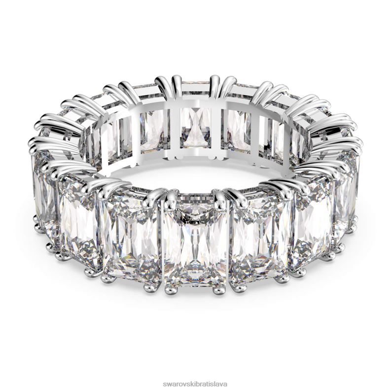 vittore_prsten_obdlznikovy_rez_biela_rhodiovana_b8znt998_swarovski_sperky.jpg vittore prsteň obdĺžnikový rez, biela, rhodiovaná B8ZNT998 Swarovski šperky - Image 1