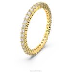 vittore prsteň okrúhly výbrus, biely, pozlátený B8ZNT1002 Swarovski šperky - Image 3