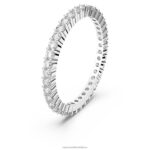 vittore prsteň okrúhly výbrus, biely, rhodiovaný B8ZNT1001 Swarovski šperky - Image 3