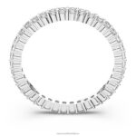 vittore prsteň okrúhly výbrus, biely, rhodiovaný B8ZNT1001 Swarovski šperky - Image 5