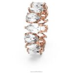 vittore prsteň padací výbrus, biely, pozlátený ružovým zlatom B8ZNT1007 Swarovski šperky - Image 4