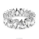 vittore prsteň zápustkový výbrus, biely, rhodiovaný B8ZNT997 Swarovski šperky
