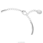 volta náramok mašlička, biela, rhodiovaná B8ZNT505 Swarovski šperky - Image 4
