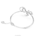 volta náramok mašlička, biela, rhodiovaná B8ZNT505 Swarovski šperky - Image 5