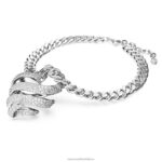 volta tlmivka srdce, biele, rhodiované B8ZNT369 Swarovski šperky - Image 3