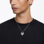 voltový prívesok srdce, biele, rhodiované B8ZNT237 Swarovski šperky - Image 5