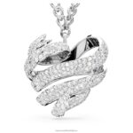 voltový prívesok srdce, biele, rhodiované B8ZNT262 Swarovski šperky