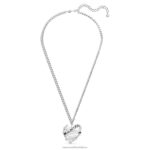 voltový prívesok srdce, biele, rhodiované B8ZNT262 Swarovski šperky - Image 3
