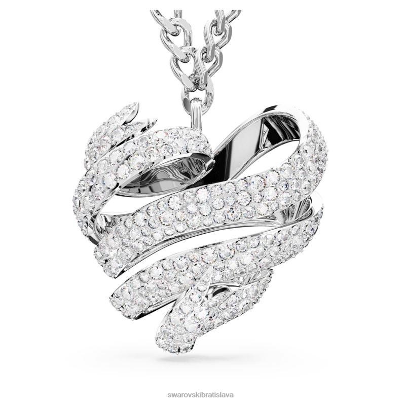 voltovy_privesok_srdce_biele_rhodiovane_b8znt262_swarovski_sperky.jpg voltový prívesok srdce, biele, rhodiované B8ZNT262 Swarovski šperky - Image 1