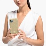 vysoké puzdro na smartfón zlatý tón B8ZNT1406 Swarovski príslušenstvo - Image 2