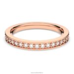 vzácny prsteň biele, pozlátené ružovým zlatom B8ZNT1014 Swarovski šperky