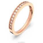 vzácny prsteň biele, pozlátené ružovým zlatom B8ZNT1014 Swarovski šperky - Image 3