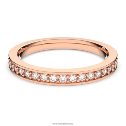 vzácny prsteň biele, pozlátené ružovým zlatom B8ZNT1014 Swarovski šperky