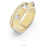 vzrušujúci prsteň zmiešané strihy, biele, pozlátené B8ZNT1019 Swarovski šperky - Image 3