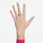 vzrušujúci prsteň zmiešané strihy, biele, pozlátené ružovým zlatom B8ZNT1020 Swarovski šperky - Image 2