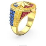 zázračný kapitán zázračný prsteň viacfarebné, pozlátené B8ZNT1089 Swarovski šperky - Image 3