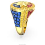 zázračný kapitán zázračný prsteň viacfarebné, pozlátené B8ZNT1089 Swarovski šperky - Image 4