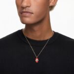 zázračný prívesok spider-man červená, pozlátená B8ZNT170 Swarovski šperky - Image 2