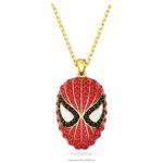 zázračný prívesok spider-man červená, pozlátená B8ZNT170 Swarovski šperky