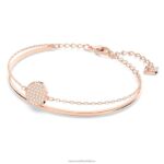 zázvorový náramok biele, pozlátené ružovým zlatom B8ZNT597 Swarovski šperky - Image 3