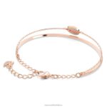zázvorový náramok biele, pozlátené ružovým zlatom B8ZNT597 Swarovski šperky - Image 5