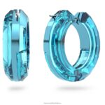 žiarivé kruhové náušnice vyhlásenie, okrúhly tvar, modrá B8ZNT922 Swarovski šperky - Image 4