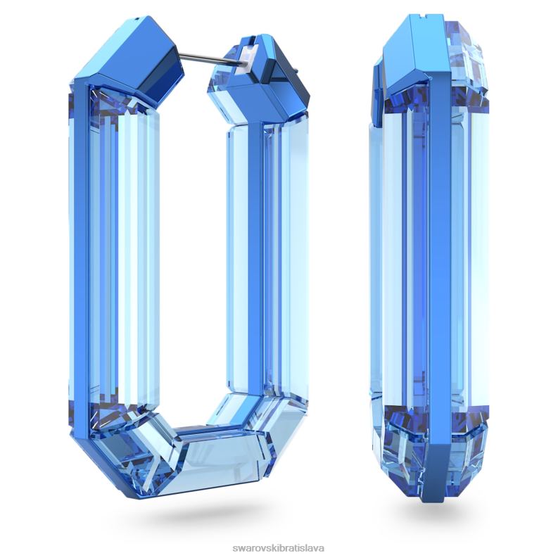 ziarive_kruhove_nausnice_vyhlasenie_tvar_osemuholnika_modra_b8znt874_swarovski_sperky.jpg žiarivé kruhové náušnice vyhlásenie, tvar osemuholníka, modrá B8ZNT874 Swarovski šperky - Image 1