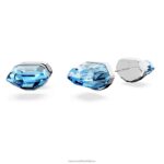 žiarivé napichovacie náušnice modrá, rhodiovaná B8ZNT713 Swarovski šperky - Image 5