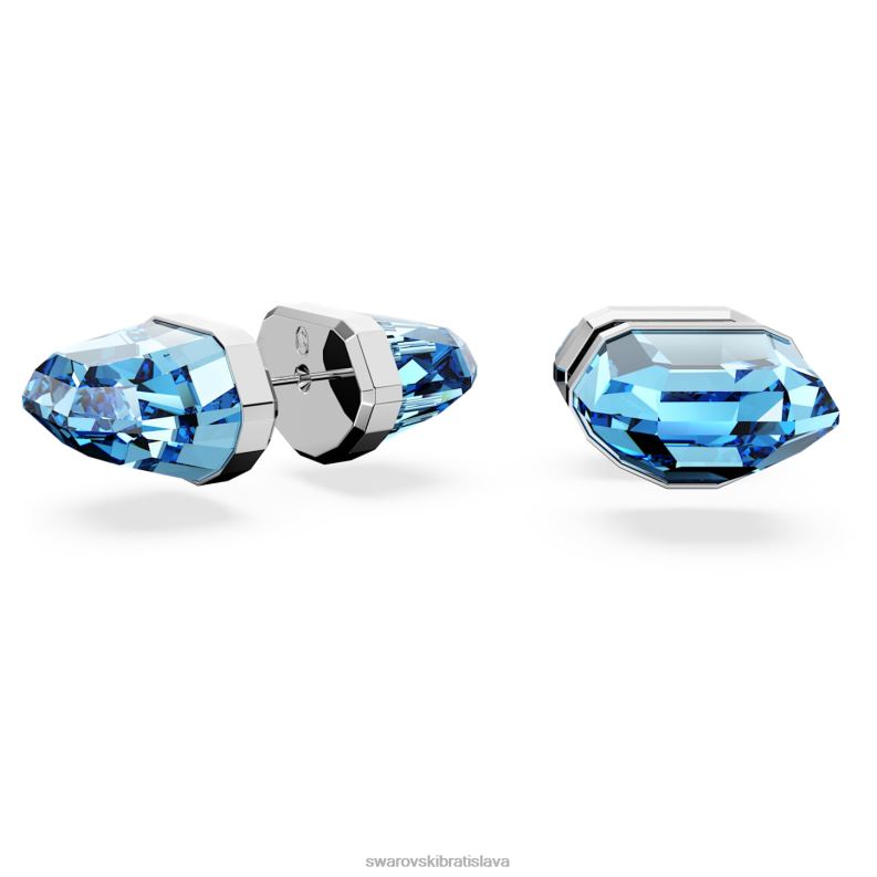 ziarive_napichovacie_nausnice_modra_rhodiovana_b8znt713_swarovski_sperky.jpg žiarivé napichovacie náušnice modrá, rhodiovaná B8ZNT713 Swarovski šperky - Image 1